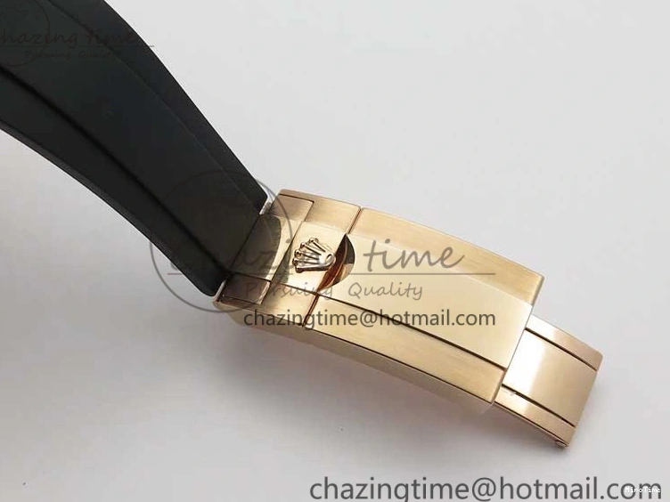 MiroTime 0308 Yacht-Master 116655 RG Wrapped D1F 1:1 Best Edition Black Ceramic Bezel 904L Steel on Oysterflex Rubber Strap A Fashionable 3060